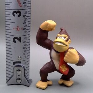 Nintendo Super Mario Donkey Kong 3" PVC Figure Red DK Tie Gorilla Toy
